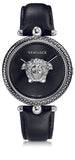 Versace Palazzo Empire Black Dial Black Leather Strap Watch for Women - VCO060017