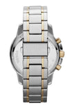 Fossil Dean Chronograph White Dial Silver Steel Strap Watch for Men - FS4795