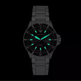 Emporio Armani World Explorer Solar Black Dial Silver Steel Strap Watch for Men - AR11787