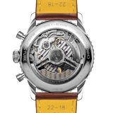 Breitling Navitimer B01 Chronograph 41 White Dial Brown Leather Strap Watch for Men - AB0139211G1P1