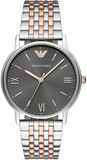 Emporio Armani Kappa Gray Dial Two Tone Steel Strap Watch for Men - AR11121