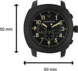 Emporio Armani Sportivo Chronograph Black Dial Black Leather Strap Watch for Men - AR6061