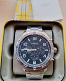 Fossil Brox Multifunction Black Dial Silver Steel Strap Watch for Women - BQ2797