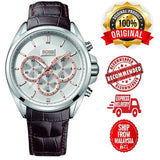 Hugo Boss Driver Quartz Silver Dial Brown Leather Strap Watch For Men - HB1512881