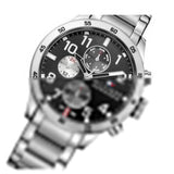 Tommy Hilfiger Cool Sport Multifunction Black Dial Silver Steel Strap Watch for Men - 1791141