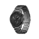 Hugo Boss Talent Chronograph Ceramic Black Dial Black Steel Strap Watch for Men - 1513581