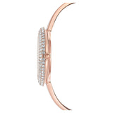 Swarovski Crystal Rose Silver Dial Rose Gold Steel Strap Watch for Women - 5484073