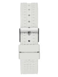 Guess Marina Quartz White Dial White Rubber Strap Watch For Women - W1025L1