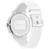 Lacoste 12.12 White Dial White Silicone Strap Watch for Men - 2011069