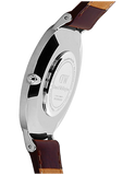 Daniel Wellington Classic St Mawes Black Dial Brown Leather Strap Watch For Men - DW00100130