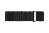 Daniel Wellington Classic Petite Cornwall White Dial Black Nylon Strap Watch For Women - DW00100252