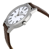Tissot T Classic Dream White Dial Brown Leather Strap Watch for Men - T033.410.16.013.01