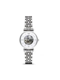 Emporio Armani Meccanico Mother of Pearl Dial Silver Steel Strap Watch For Women - AR1991