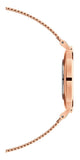 Daniel Wellington Petite Melrose White Dial Rose Gold Mesh Strap Watch For Women - DW00100305