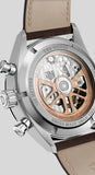 Tag Heuer Carrera Chronograph Grey Dial Brown Leather Strap Watch for Men - CBN2012.FC6483