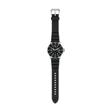 Emporio Armani World Explorer Solar Black Dial Black Silicone Strap Watch for Men - AR11788