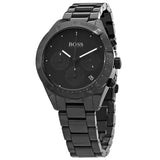 Hugo Boss Talent Chronograph Ceramic Black Dial Black Steel Strap Watch for Men - 1513581