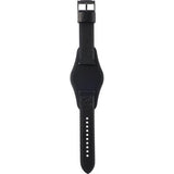 Fossil Nate Chronograph Black Dial Black Leather Strap Watch for Men - JR1510