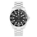 Gucci Dive Automatic Black Dial Silver Steel Strap Watch for Men - YA136353