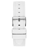 Guess Zena Analog White Dial White Rubber Strap Watch For Women - W1094L1