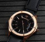 Maserati Circuito Black Dial Black Leather Strap Watch For Men - R8851127001