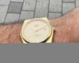 Tissot PRX Powermatic 80 Gold Dial Gold Steel Strap Watch for Men - T137.407.33.021.00