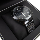 Hugo Boss Talent Chronograph Ceramic Black Dial Black Steel Strap Watch for Men - 1513581