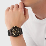 Philipp Plein Octagon Black Dial Black Silicone Strap Watch for Men - PWTBA0323