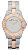 Marc Jacobs Blade Silver Dial Two Tone Steel Strap Watch for Women - MBM3129