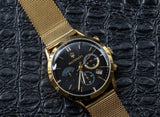 Maserati Ricordo Chronograph Black Dial Stainless Steel Mesh Bracelet Watch For Men - R8873633003