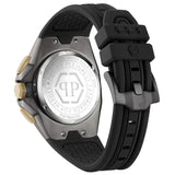 Philipp Plein Octagon Black Dial Black Silicone Strap Watch for Men - PWTBA0323