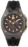 Philipp Plein Octagon Black Dial Black Silicone Strap Watch for Men - PWTBA0323