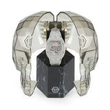 Philipp Plein The Skeleton White Dial White Silicone Strap Watch for Men - PWVBA0123