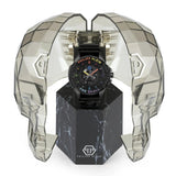 Philipp Plein The Skull Black Dial Black Silicone Strap Watch For Men - PWAAA1121