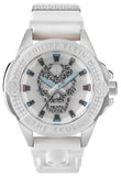 Philipp Plein The Skull White Dial White Silicone Strap Watch for Men - PWAAA1521