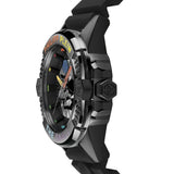 Philipp Plein The Skull Black Dial Black Silicone Strap Watch for Men - PWAAA0621