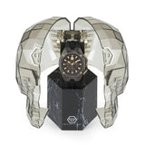Philipp Plein Octagon Black Dial Black Silicone Strap Watch for Men - PWTBA0323