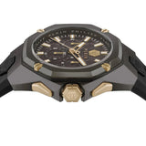 Philipp Plein Octagon Black Dial Black Silicone Strap Watch for Men - PWTBA0323