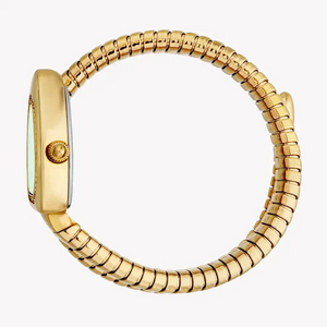 Just Cavalli Lady Snake Green Dial Gold Steel Strap Watch for Women - JC1L249M0035