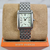 Tory Burch Eleanor White Dial Silver Steel Strap Watch for Women - TBW1069