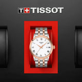 Tissot T Classic Dream Quartz White Dial Two Tone Steel Strap Watch for Men - T129.410.22.013.00