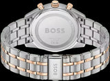 Hugo Boss Tourmaster Chronograph Blue Dial Two Tone Steel Strap Watch for Men - 1514288