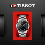 Tissot T-Sport Gent XL Black Dial Silver Steel Strap Watch for Men - T116.410.11.057.00