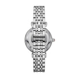 Emporio Armani Gianni T-Bar Pink Dial Silver Steel Strap Watch for Women - AR11686