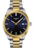 Tissot PR 100 Blue Dial Two Tone Steel Strap Watch for Men - T150.410.22.041.00