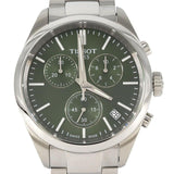 Tissot PR 100 Chronograph Green Dial Silver Steel Strap Watch for Men - T150.417.11.091.00