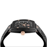 Philipp Plein The $Keleton Black Dial Black Silicone Strap Watch for Men - PWVBA0523
