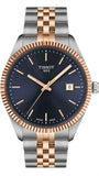 Tissot Ballade Quartz Blue Dial Two Tone Steel Strap Watch for Men - T156.410.22.041.00