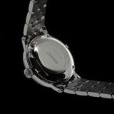 Seiko Presage Cocktail Time Automatic Diamonds White Dial Silver Steel Strap Watch for Women - SRE017J1