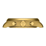 Tissot PR 100 Chronograph White Dial Gold Steel Strap Watch for Men - T150.417.33.031.00